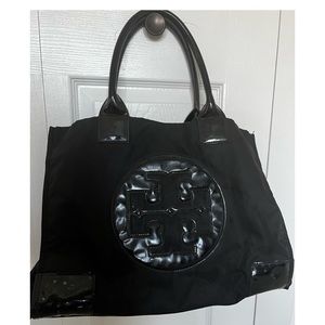 Tory Burch nylon Ella tote - lightly used - some scratching on the bottom
